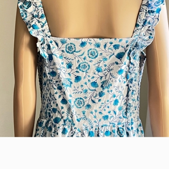 NWT Draper James Blue Floral Dress size Large - Picture 4 of 8